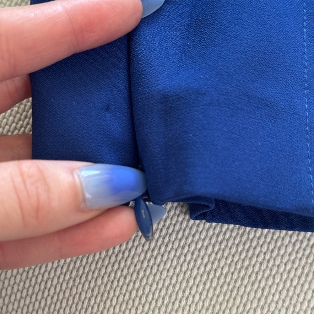 SANDRO PARIS Blue Skinny Ankle Zipper Trouser - Picture 5 of 6